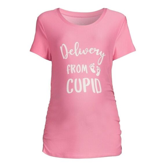 NEW MATERNITY "Delivery From Cupid" Graphic T-Shirt size M and L - Picture 6 of 6